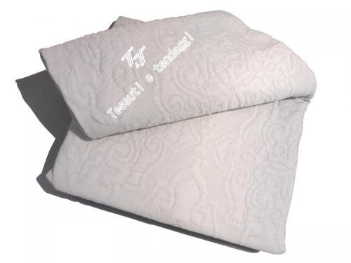 Copriletto 2 piazze REVIVAL grigio chiaro - Riviera