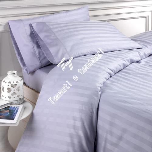 Completo copripiumino TRENDY raso rigato